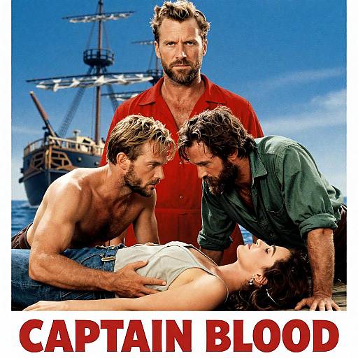 Intense Movie Poster for Captain Blood