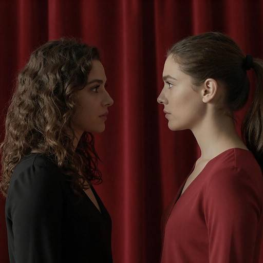 Dramatic Portrait of Two Women