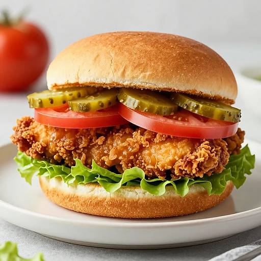 Vegan Fried Chicken Sandwich Delight