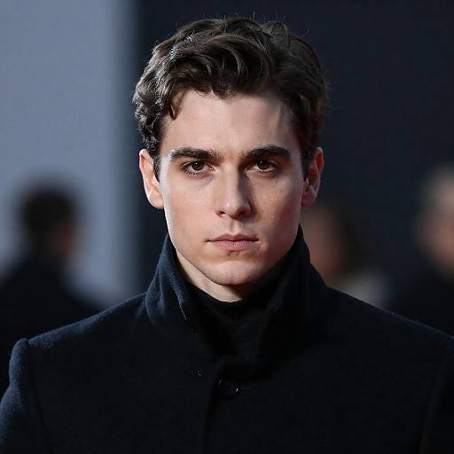 Dramatic Portrait of Man in Coat