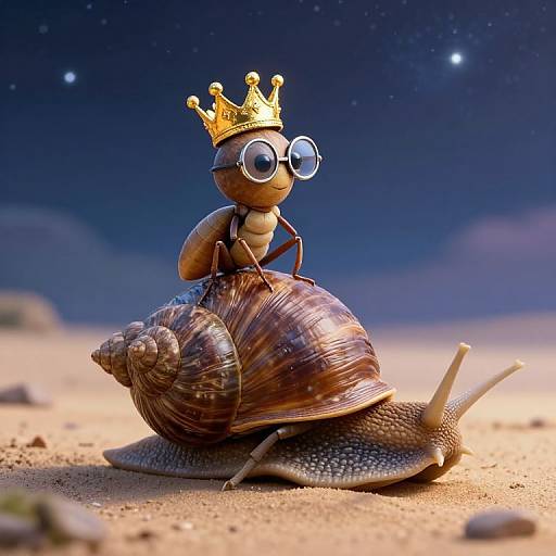 Regal Ant Rider on Snail