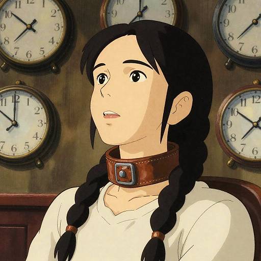 Korra in Leather Neck Restraint Portrait