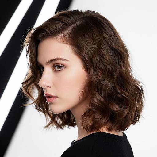 Modern Woman with Faux Hawk Hairstyle