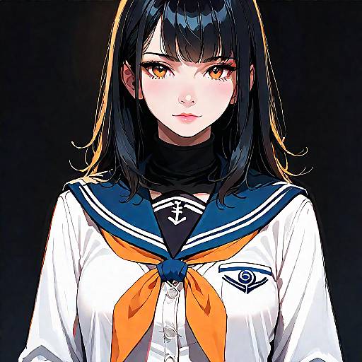 Anime Girl in School Uniform