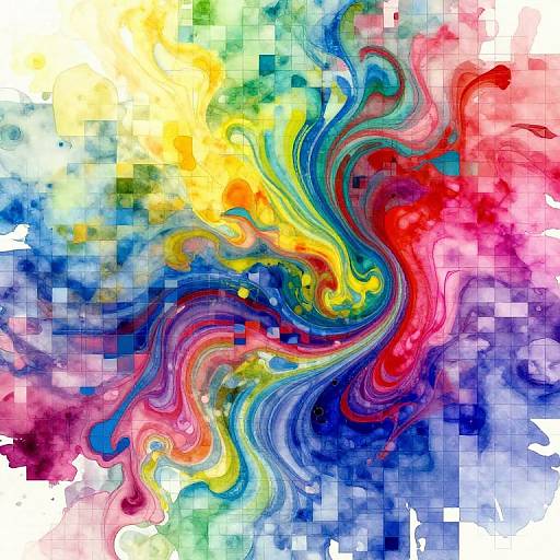 Watercolor Converter Technology Abstract Art