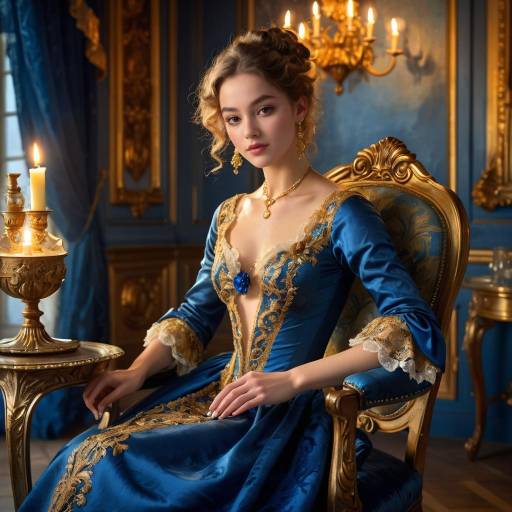 Elegant Baroque Scene with Candlelight