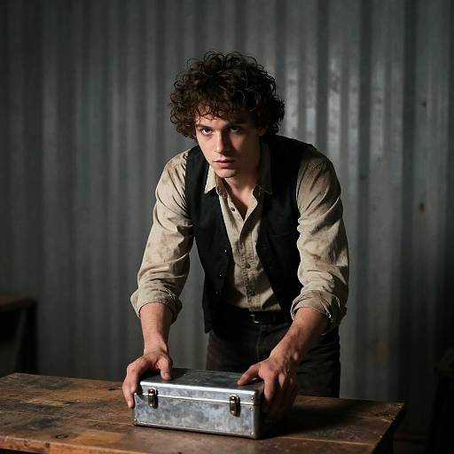 Gritty Portrait of a Young Man