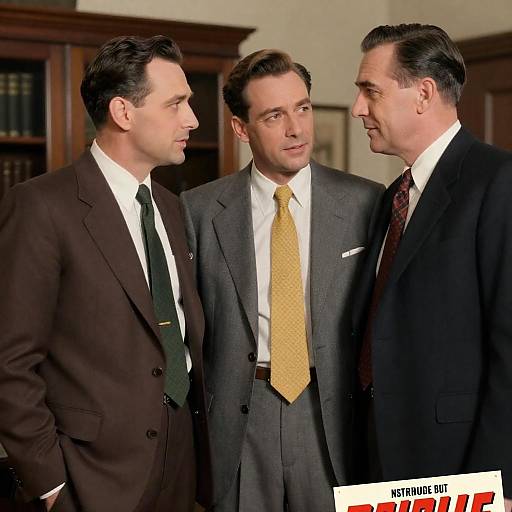 1940s Men in Stylish Suits Photograph