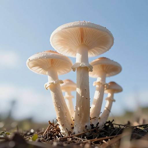 Ethereal Fungi Under Boundless Sky