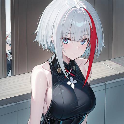Illustration of Admiral graf spee (azur lane), azur lane in the style of Echj