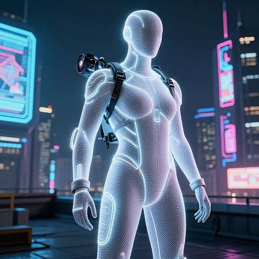 Futuristic Nanofiber Flight Suit