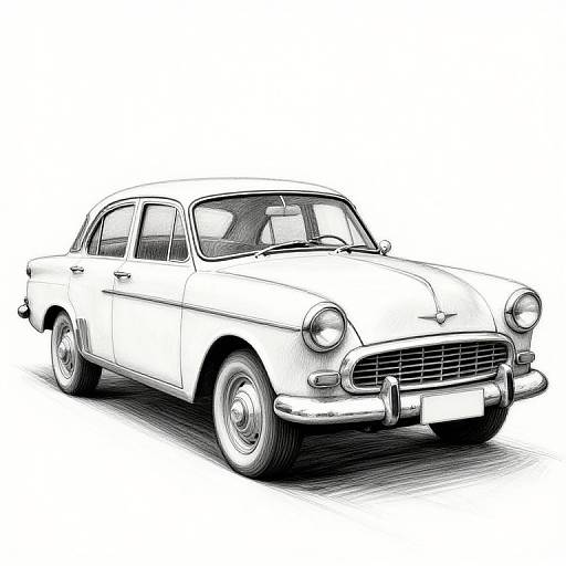 Vintage Car Sketch Effect