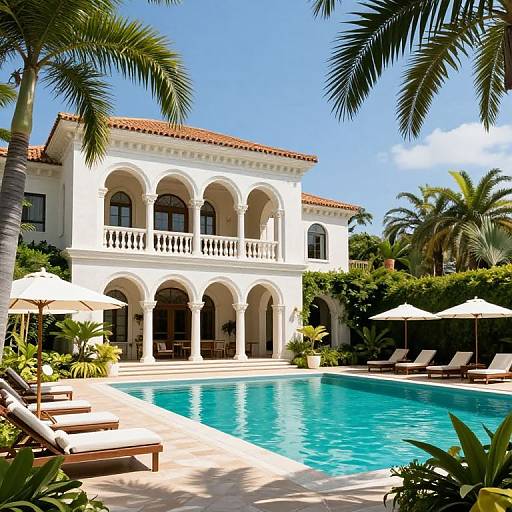 Venetian Mansion with Tropical Poolside
