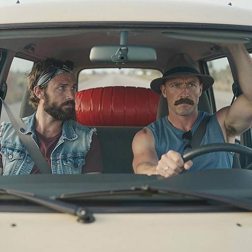 Men in a Van: Dynamic Duo Scene