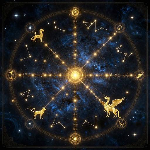 Celestial Star Map for Fantasy Campaign