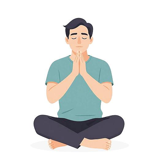 Mindful Stress Relief Illustration