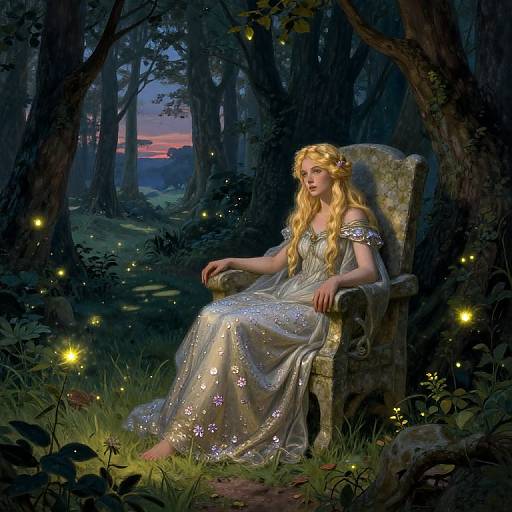 Mystical Princess in Enchanted Forest