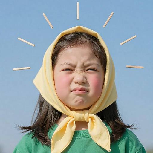 Whimsical Portrait of a Young Girl