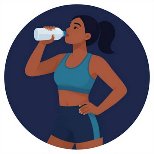 Sporty African-American Woman Hydrating