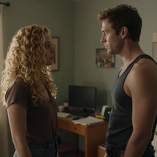 Intimate Conversation in Dim Light