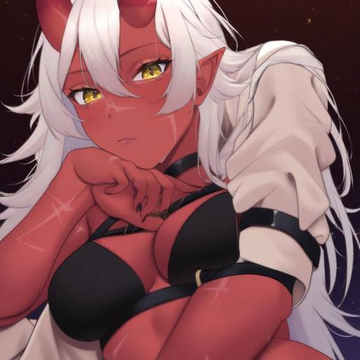 Illustration of Akumi (yoclesh), vyugen in the style of Saitou (lynx-shrike)