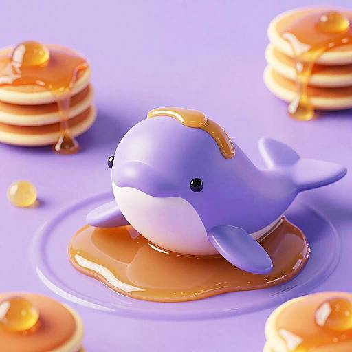 Caramel Narwhal in Lavender Honey Glaze
