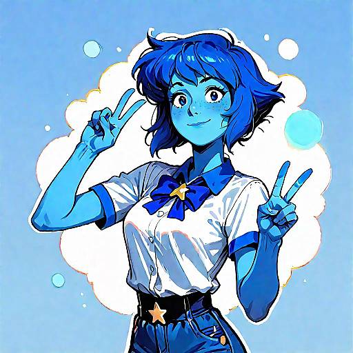 Wholesome Lapis Lazuli Portrait