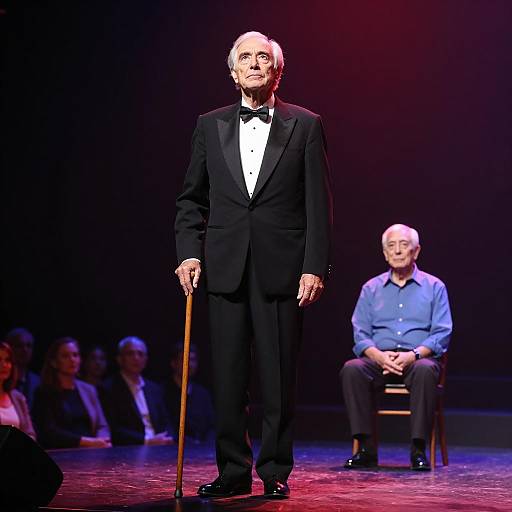 Illuminated Elegance: A Stage Performance