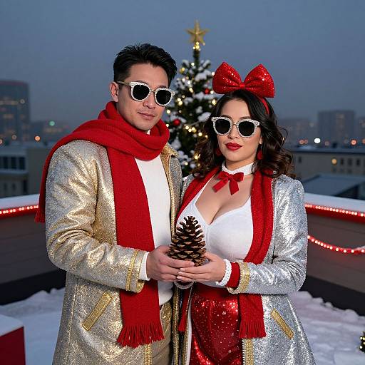 Romantic Christmas Matching Outfits
