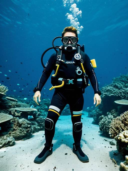 Underwater Scuba Diver Cosplay Portrait