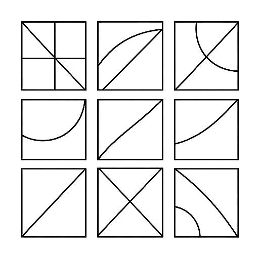 Geometric Abstract Coloring Sheets