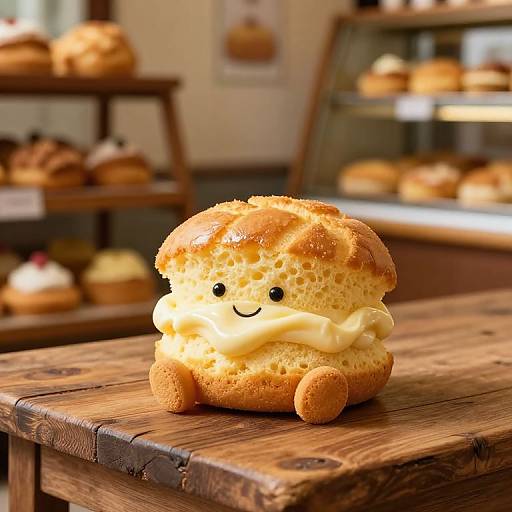 Golden Sponge Cake Character Scene