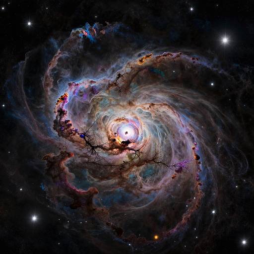 Cosmic Nebula Outpainting in Ultra HD