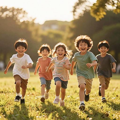 Candid Kids Photography in Sunlit Fields