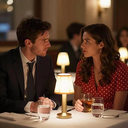 Romantic Dinner in a Cozy Restaurant