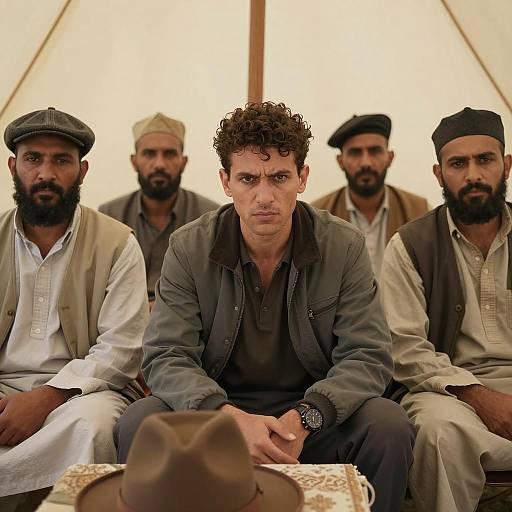 Five Men in a Tent: Portrait Dynamics