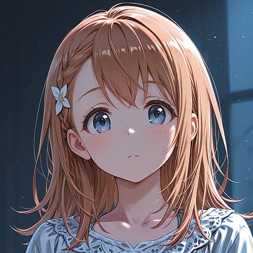 Illustration of Hanasato minori, project sekai in the style of Isedaichi ken