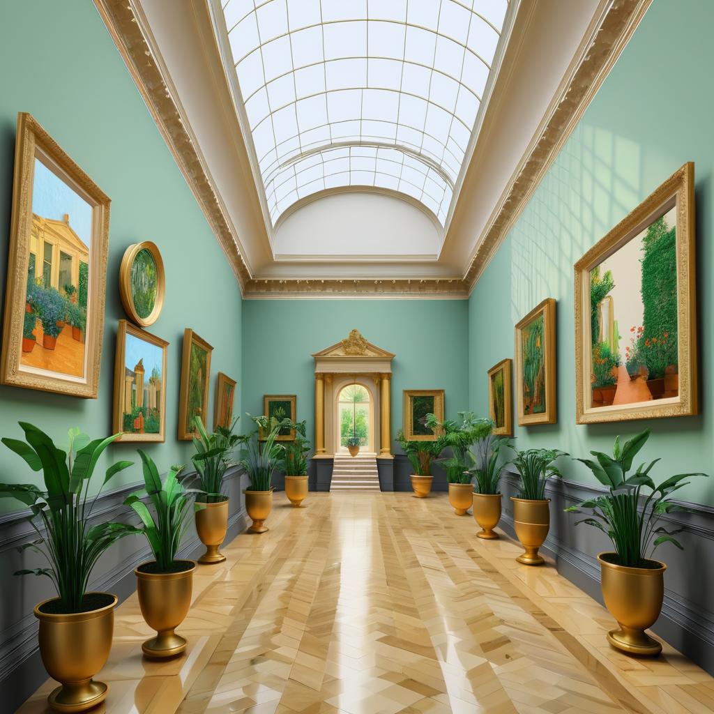 Elegant Art Museum Interior Print