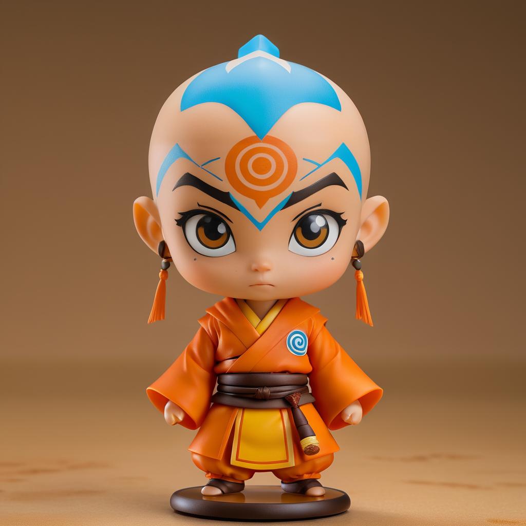 High-Resolution Nendoroid Aang Figure