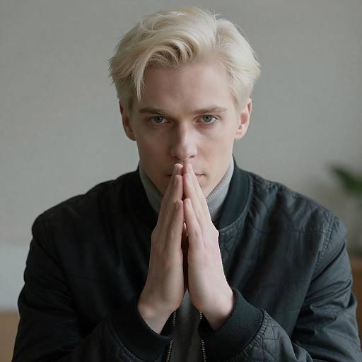 Intense Portrait of a Stylish Man