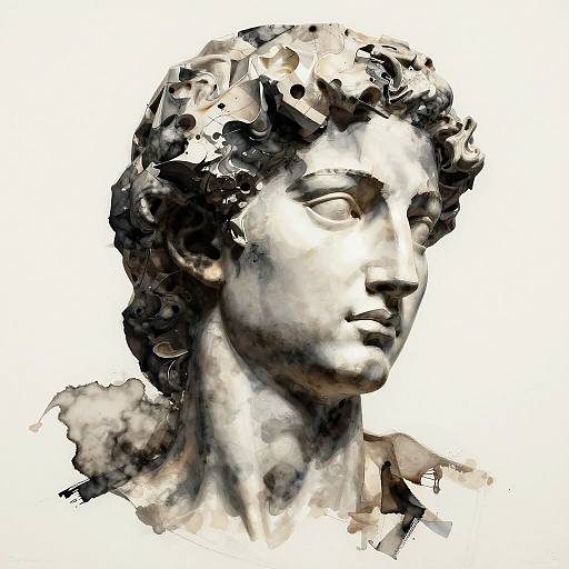 Abstract Female Silhouette Concept Art