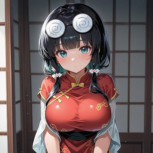 Illustration of Mousse (ranma 1/2), ranma 1/2 in the style of Shiro kuma shake