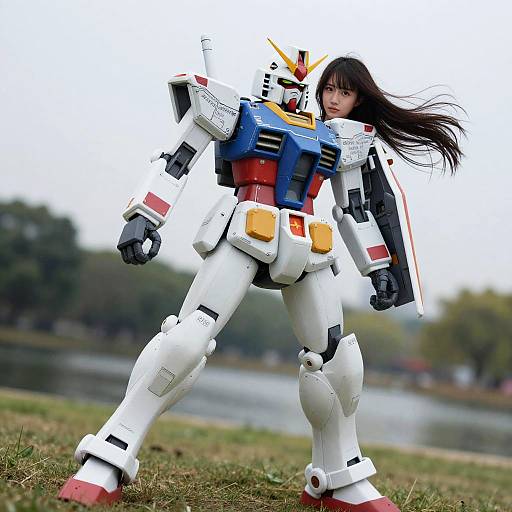 Photorealistic Gundam Girl Portrait