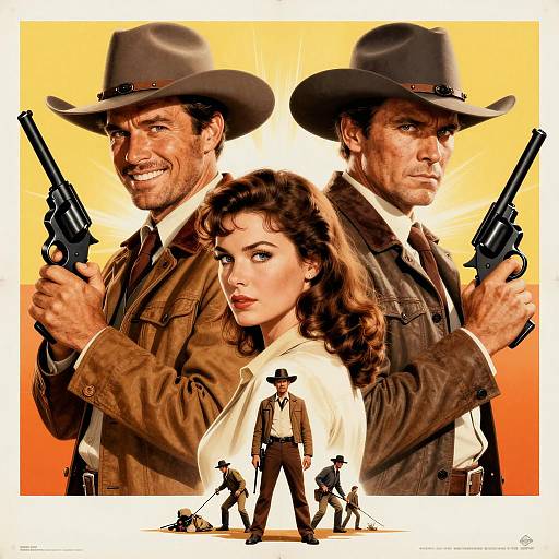 Vintage Western Movie Poster Design