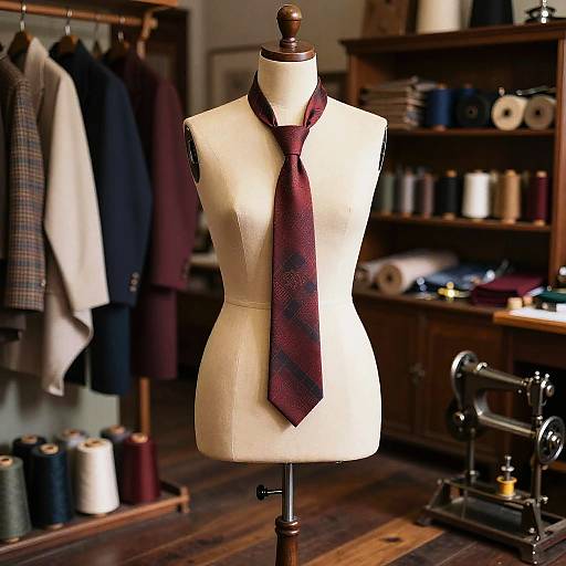 Mannequin with Cravate in Tailor Shop