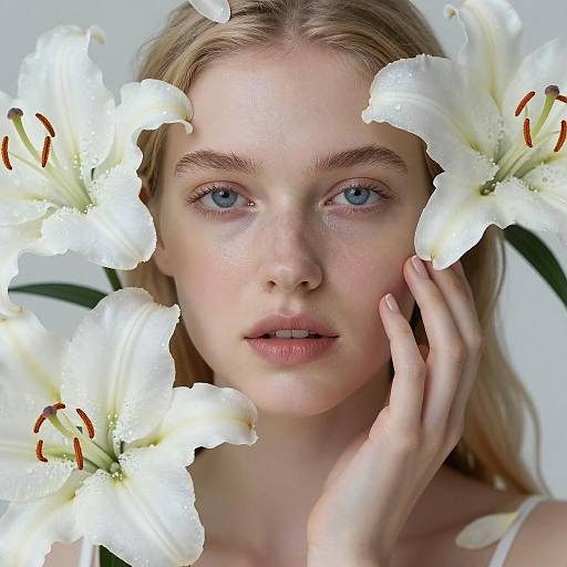 Close-Up Portrait of a Young Woman