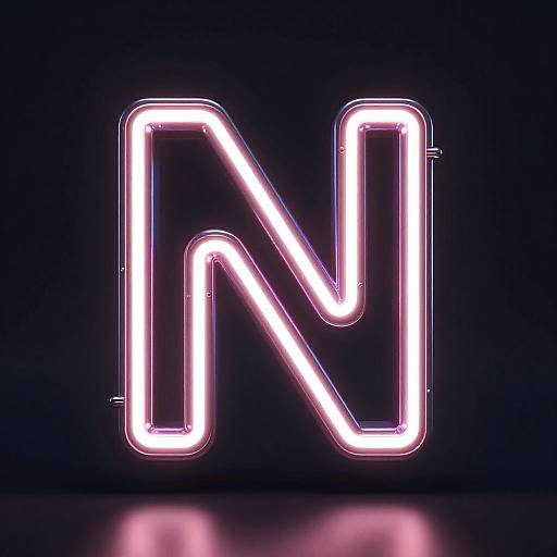 Photograph of a bright, neon pink 