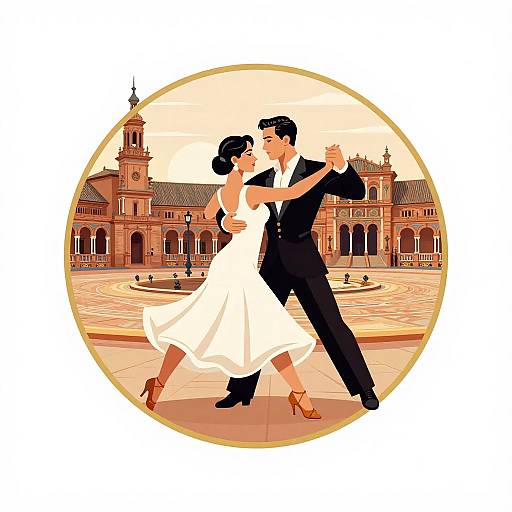 Elegant Latin Dance in Sunset Plaza