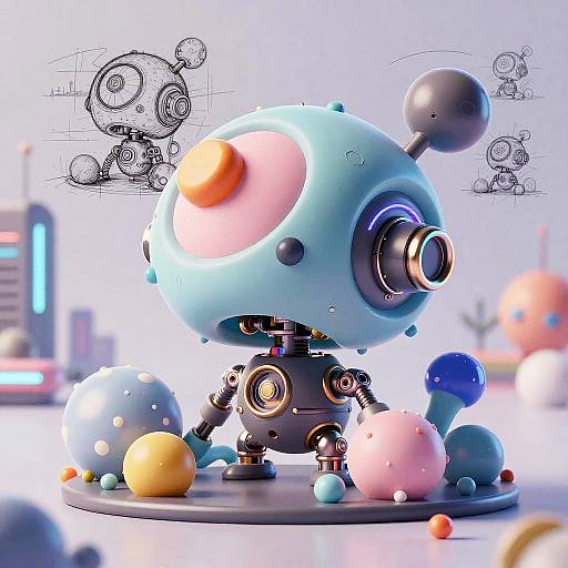 Hyper-Realistic 3D AI Sketch Transformation