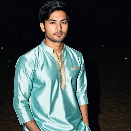 Realistic Male in Party Wear Pathani Kurta
